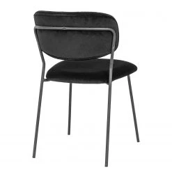 Loftscape Chaises capitonnées Muel II (lot de 2) - Velours / Acier - Noir / Anthracite 9 Loftscape Chaises capitonnées Muel II (lot de 2) - Velours / Acier - Noir / Anthracite -Chaises Soldes 1000336494 220223 032 DETAILS P000000001000336494