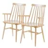 Naturoo Chaises à accoudoirs Tara (lot de 2) - Hévéa -Chaises Soldes 1000340178 220414 010 IMAGE P000000001000340178