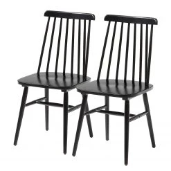 Mørteens Chaises Tara (lot de 2) - Noir