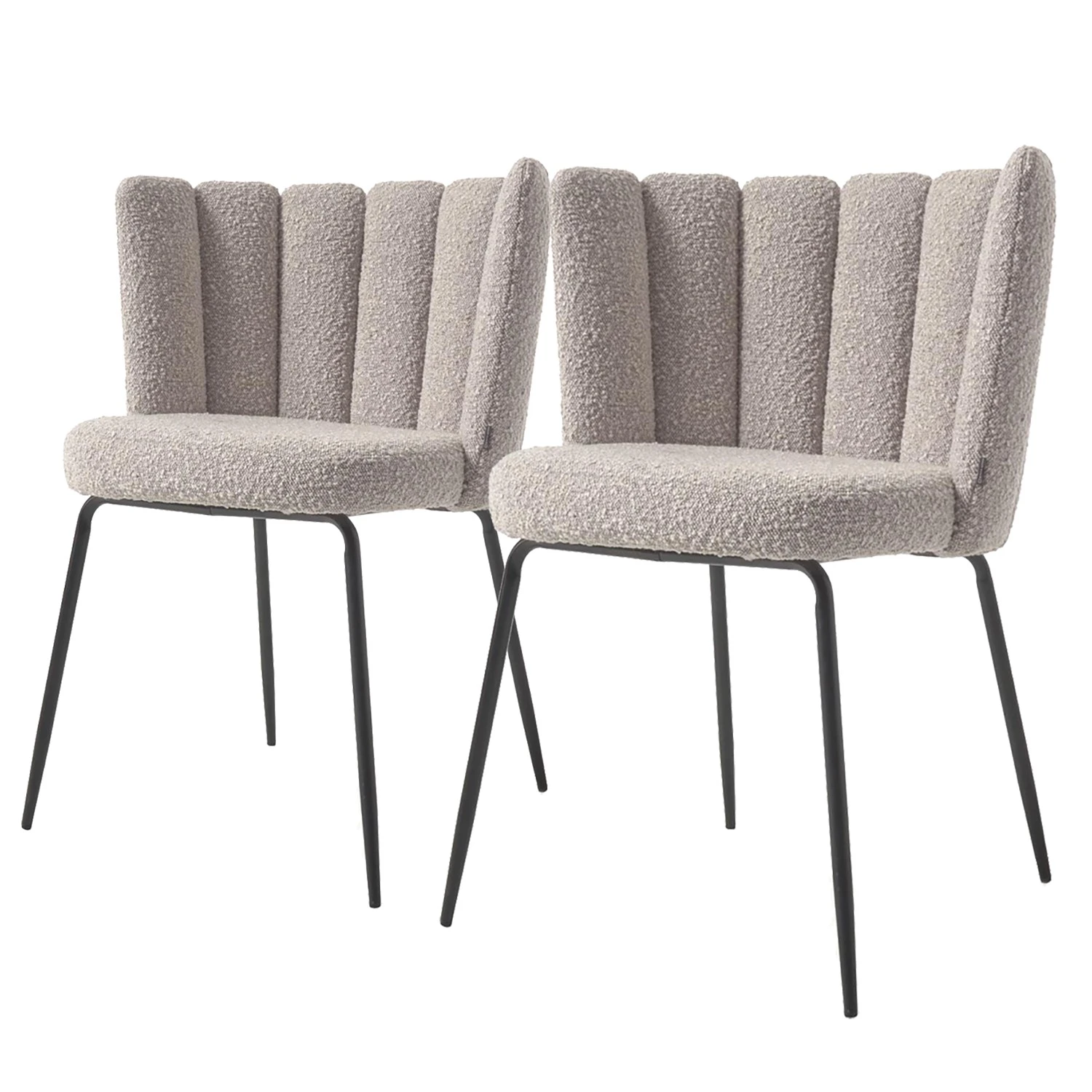 Loftscape Chaises capitonnées Crombie (2er-Set) - Sahara 3 Loftscape Chaises capitonnées Crombie (2er-Set) - Sahara