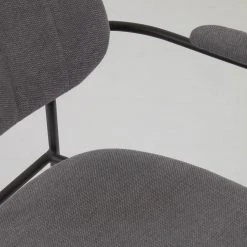 Loftscape Chaises à accoudoirs Sean II (lot de 2) - Chenille / Acier - Gris / Noir 19 Loftscape Chaises à accoudoirs Sean II (lot de 2) - Chenille / Acier - Gris / Noir -Chaises Soldes 1000340215 220414 045 DETAILS P000000001000340215