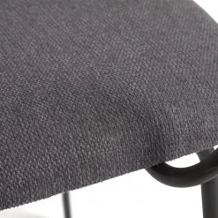 Loftscape Chaises à accoudoirs Sean II (lot de 2) - Chenille / Acier - Gris / Noir 20 Loftscape Chaises à accoudoirs Sean II (lot de 2) - Chenille / Acier - Gris / Noir -Chaises Soldes 1000340215 220414 050 DETAILS P000000001000340215