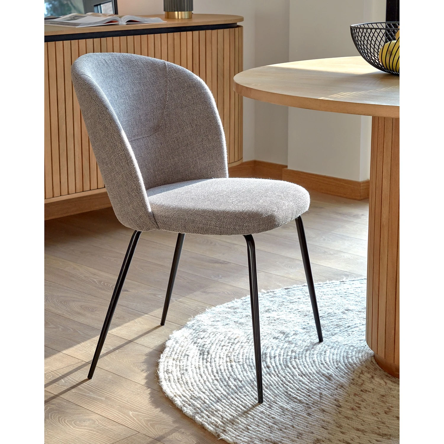 Loftscape Chaises capitonnées Moselle (2er-Set) - Gris lumineux 4 Loftscape Chaises capitonnées Moselle (2er-Set) - Gris lumineux – Image 2