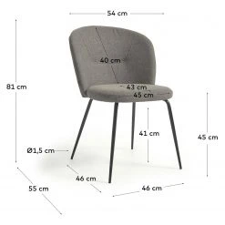 Loftscape Chaises capitonnées Moselle (2er-Set) - Gris lumineux 27 Loftscape Chaises capitonnées Moselle (2er-Set) - Gris lumineux -Chaises Soldes 1000340233 220414 500 SKETCH DETAILS P000000001000340233 sketch