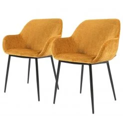 Loftscape Chaises accoudoirs Kusamo III (lot de 2) - Jaune doré