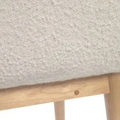 Loftscape Chaises à accoudoirs Kusamo V (lot de 4) - Tissu structuré - Blanc / Frêne -Chaises Soldes 1000340256 220414 050 DETAILS P000000001000340256