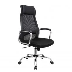 Fredriks Chaise de bureau Potom - Tissu / Mesh / Acier - Noir / Chrome -Chaises Soldes 1000343532 220407 030 DETAILS P000000001000343532