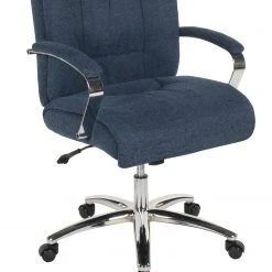 Duo Collection Fauteuil de direction Benno - Tissu / Métal - Bleu Marine / Chrome 7 Duo Collection Fauteuil de direction Benno - Tissu / Métal - Bleu Marine / Chrome -Chaises Soldes 1000343750 220411 040 DETAILS P000000001000343750