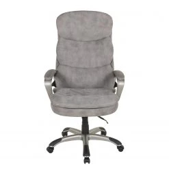 Duo Collection Fauteuil de direction Frederik - Microfibre / Nylon - Gris / Noir