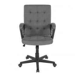Duo Collection Fauteuil de direction Raphael - Tissu / Nylon - Gris foncé / Noir