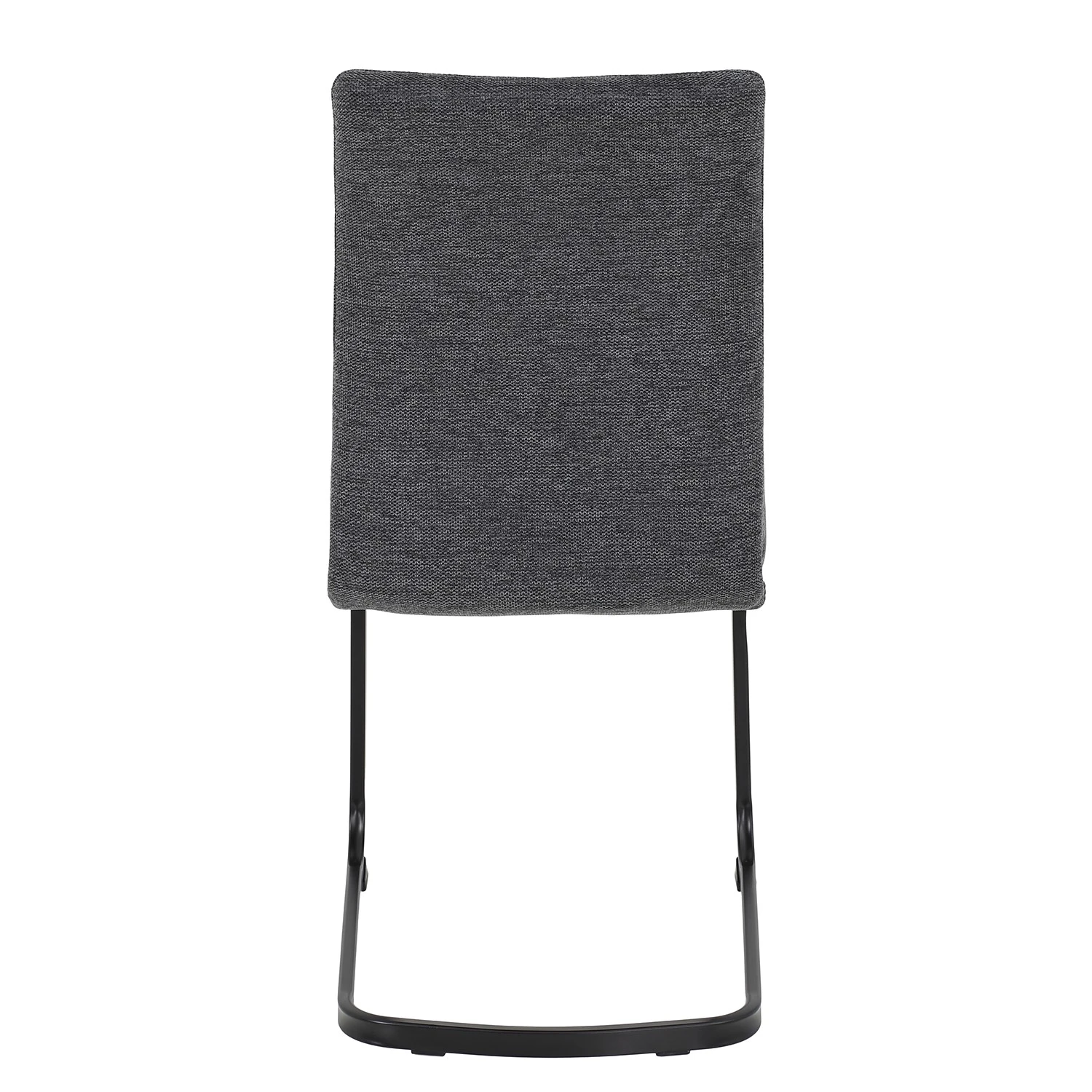 Red Living Chaises cantilever Playa II (lot de 2) - Tissu / Acier - Gris / Noir 7 Red Living Chaises cantilever Playa II (lot de 2) - Tissu / Acier - Gris / Noir – Image 5