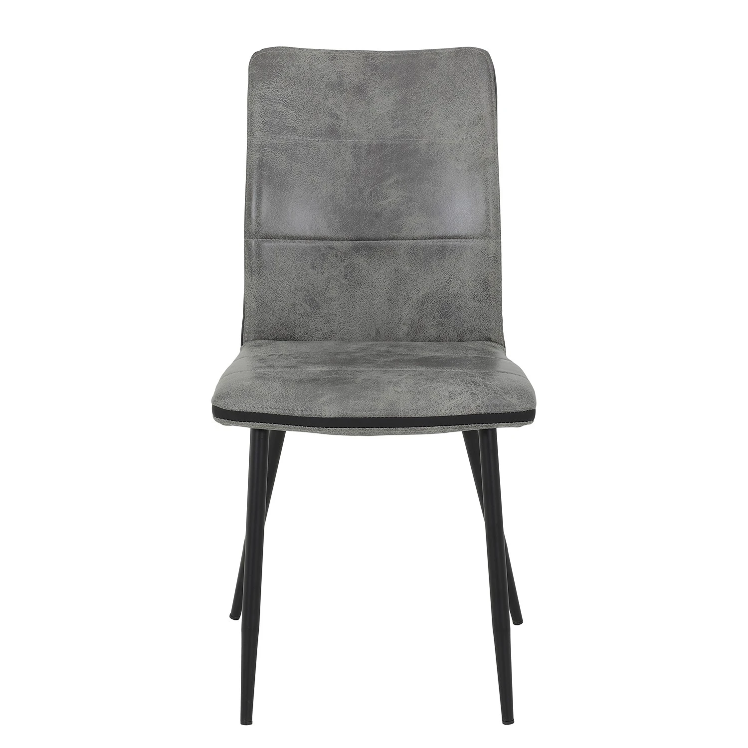 Red Living Chaises capitonnées Plemy (lot de 2) - Gris 5 Red Living Chaises capitonnées Plemy (lot de 2) - Gris – Image 3