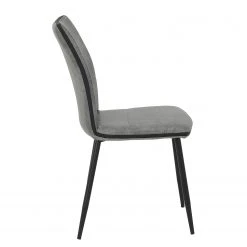 Red Living Chaises capitonnées Plemy (lot de 2) - Gris 12 Red Living Chaises capitonnées Plemy (lot de 2) - Gris -Chaises Soldes 1000343830 220406 035 DETAILS P000000001000343830