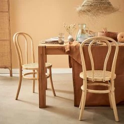 Butlers Chaises WIENER MELANGE (lot de 2) - Bois d’orme / Rotin - Naturel -Chaises Soldes 1000344071 220406 022 MOOD DETAILS P000000001000344071 mood