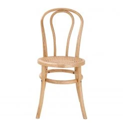 Butlers Chaises WIENER MELANGE (lot de 2) - Bois d’orme / Rotin - Naturel -Chaises Soldes 1000344071 220406 030 DETAILS P000000001000344071