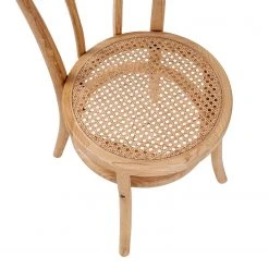 Butlers Chaises WIENER MELANGE (lot de 2) - Bois d’orme / Rotin - Naturel -Chaises Soldes 1000344071 220406 060 DETAILS P000000001000344071