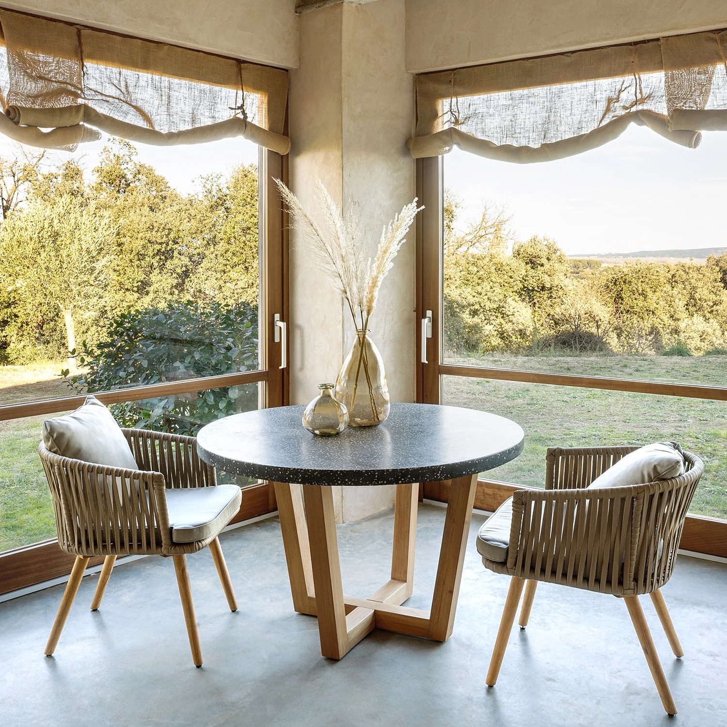 Norrwood Chaises Secu (lot de 2) - Tissu / Acacia massif - Taupe / Acacia 4 Norrwood Chaises Secu (lot de 2) - Tissu / Acacia massif - Taupe / Acacia – Image 2