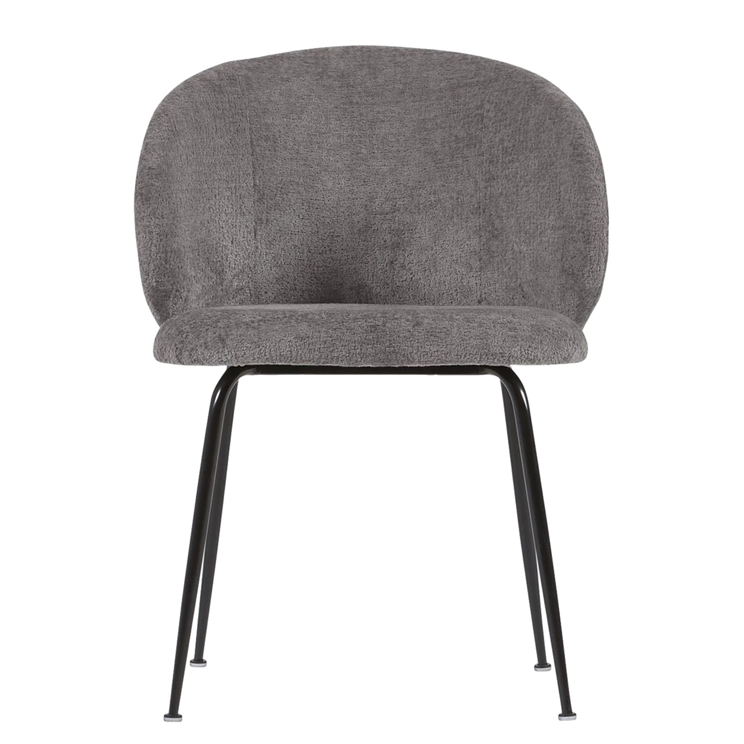 Red Living Chaises Sibari (lot de 2) - Chenille / Acier - Gris / Noir 6 Red Living Chaises Sibari (lot de 2) - Chenille / Acier - Gris / Noir – Image 4