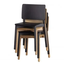 Loftscape Chaises Priscilla (lot de 2) - Frêne foncé -Chaises Soldes 1000344492 220414 035 DETAILS P000000001000344492