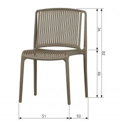 Loftscape Chaises Schönberg (lot de 4) - Taupe -Chaises Soldes 1000344495 220414 500 SKETCH DETAILS P000000001000344495 sketch