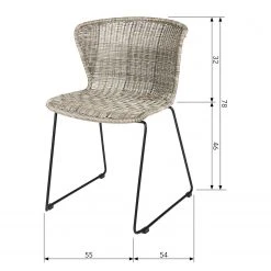 Loftscape Chaises Roseboro (lot de 2) - Gris sable 11 Loftscape Chaises Roseboro (lot de 2) - Gris sable -Chaises Soldes 1000344496 220414 500 SKETCH DETAILS P000000001000344496 sketch