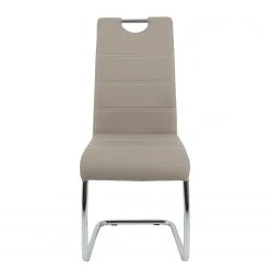 Loftscape Chaise cantilever La Paz - Imitation cuir / Métal - Chrome - Cappuccino - Lot de 4 16 Loftscape Chaise cantilever La Paz - Imitation cuir / Métal - Chrome - Cappuccino - Lot de 4 -Chaises Soldes 1000352382 220610 040 DETAILS P000000001000352382