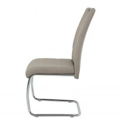 Loftscape Chaise cantilever La Paz - Imitation cuir / Métal - Chrome - Cappuccino - Lot de 4 17 Loftscape Chaise cantilever La Paz - Imitation cuir / Métal - Chrome - Cappuccino - Lot de 4 -Chaises Soldes 1000352382 220610 050 DETAILS P000000001000352382