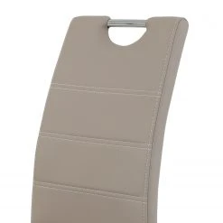 Loftscape Chaise cantilever La Paz - Imitation cuir / Métal - Chrome - Cappuccino - Lot de 4 20 Loftscape Chaise cantilever La Paz - Imitation cuir / Métal - Chrome - Cappuccino - Lot de 4 -Chaises Soldes 1000352382 220610 080 DETAILS P000000001000352382