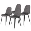 Jack & Alice Chaise Rudine - Microfibre/ Acier - Noir - Gris - Lot de 4 2 Jack & Alice Chaise Rudine - Microfibre/ Acier - Noir - Gris - Lot de 4 -Chaises Soldes 1000352405 220610 010 IMAGE P000000001000352405