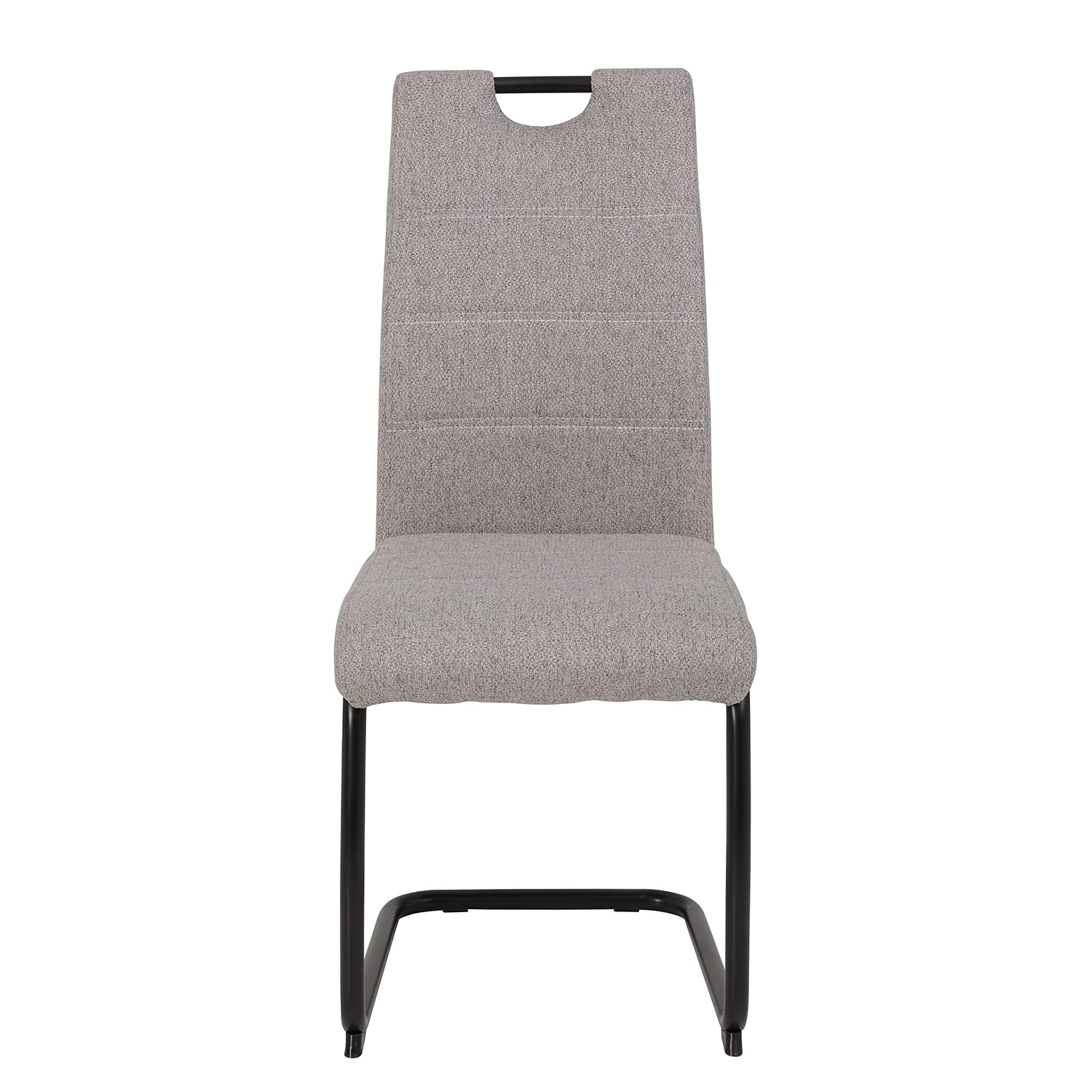 Loftscape Chaise cantilever La Paz III - Tissu / Métal - Noir - Gris - Lot de 4 6 Loftscape Chaise cantilever La Paz III - Tissu / Métal - Noir - Gris - Lot de 4 – Image 4