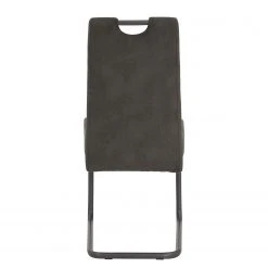 Loftscape Chaise cantilever Frenois - Microfibre / Acier - Anthracite - Lot de 4 -Chaises Soldes 1000352416 220610 070 DETAILS P000000001000352416