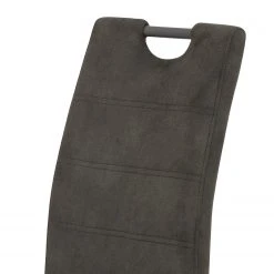 Loftscape Chaise cantilever Frenois - Microfibre / Acier - Anthracite - Lot de 4 -Chaises Soldes 1000352416 220610 080 DETAILS P000000001000352416