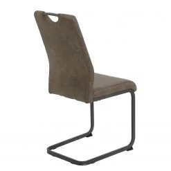 Loftscape Chaise cantilever Lajo - Microfibre / Acier - Limon - Lot de 4 -Chaises Soldes 1000352429 220610 060 DETAILS P000000001000352429