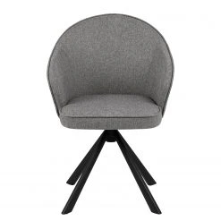 Loftscape Chaise à accoudoirs Chamby II - Tissu / Fer - Gris clair / Noir -Chaises Soldes 1000357415 220621 030 DETAILS P000000001000357415