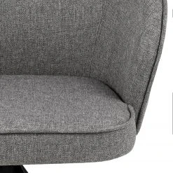 Loftscape Chaise à accoudoirs Chamby II - Tissu / Fer - Gris clair / Noir -Chaises Soldes 1000357415 220621 070 DETAILS P000000001000357415