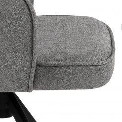 Loftscape Chaise à accoudoirs Chamby II - Tissu / Fer - Gris clair / Noir -Chaises Soldes 1000357415 220621 080 DETAILS P000000001000357415