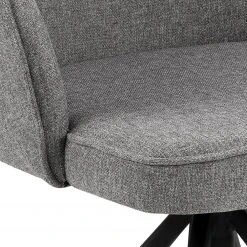 Loftscape Chaise à accoudoirs Chamby II - Tissu / Fer - Gris clair / Noir -Chaises Soldes 1000357415 220621 090 DETAILS P000000001000357415