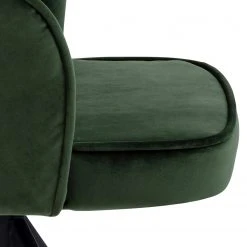 Loftscape Chaise à accoudoirs Chamby I - Velours / Fer - Vert foncé / Noir -Chaises Soldes 1000357419 220621 080 DETAILS P000000001000357419