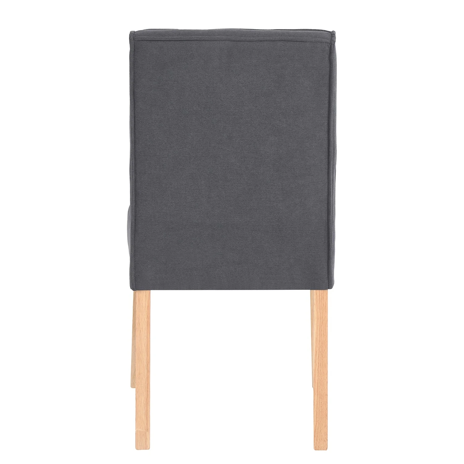 Loftscape Chaises capitonnées Alcoy (lot de 2) - Tissu / Hévéa massif - Gris / Hévéa 7 Loftscape Chaises capitonnées Alcoy (lot de 2) - Tissu / Hévéa massif - Gris / Hévéa – Image 5