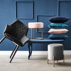 Butlers Chaise VELVET - Acier inoxydable / Velours - Gris 11 Butlers Chaise VELVET - Acier inoxydable / Velours - Gris -Chaises Soldes 1000365669 220728 022 MOOD DETAILS P000000001000365669 mood