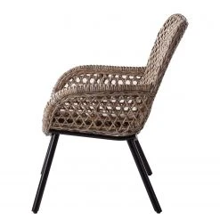 Ars manufacti Chaise Hawea (avec coussin d'assise) - Rotin / Metall - Rotin / Noir 20 Ars manufacti Chaise Hawea (avec coussin d'assise) - Rotin / Metall - Rotin / Noir -Chaises Soldes armlehnenstuhl hawea rattan akazie massiv 4339452