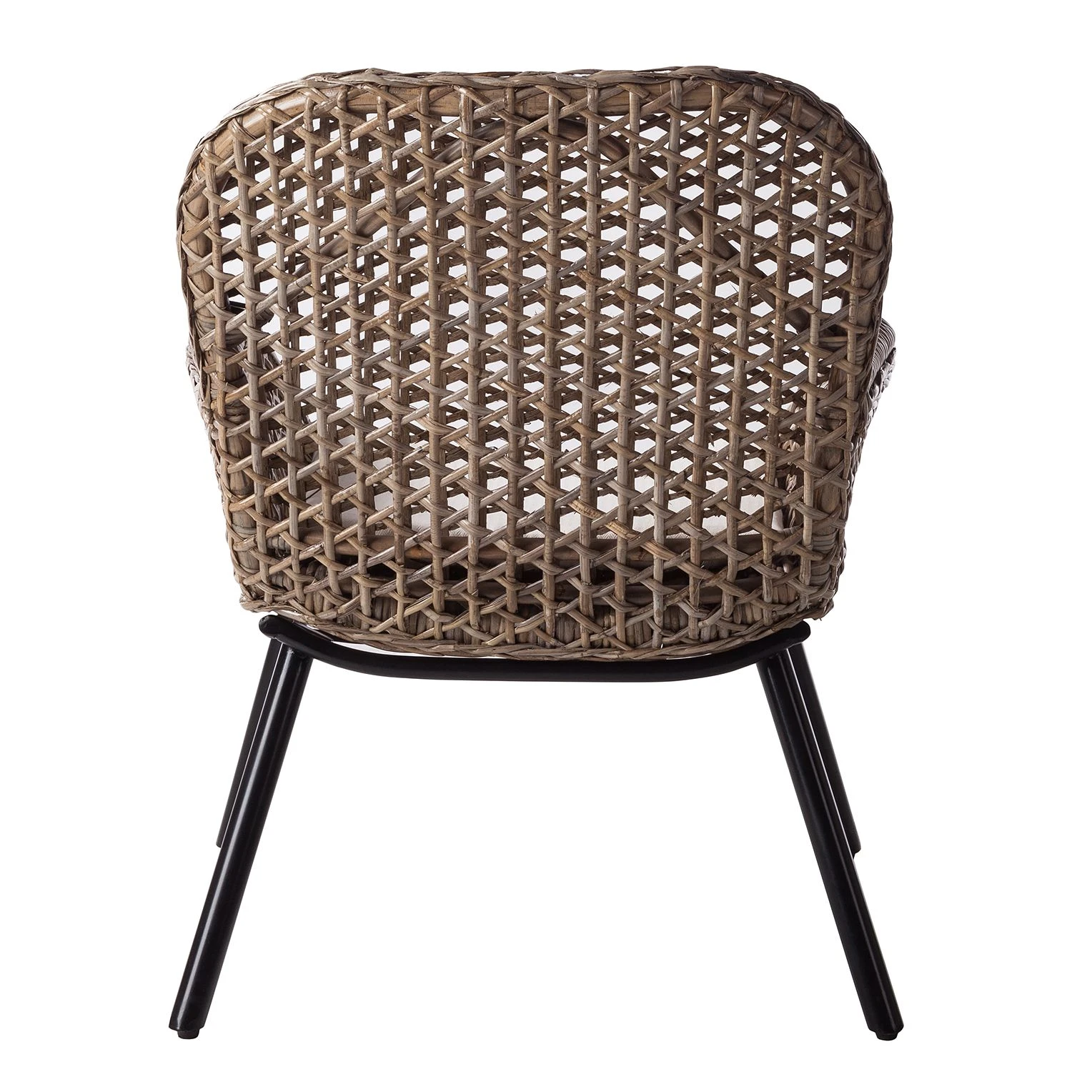 Ars manufacti Chaise Hawea (avec coussin d'assise) - Rotin / Metall - Rotin / Noir 9 Ars manufacti Chaise Hawea (avec coussin d'assise) - Rotin / Metall - Rotin / Noir – Image 7