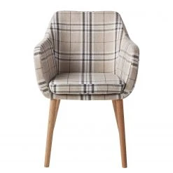 Mørteens Chaise à accoudoirs Leedy III - 1 chaise -Chaises Soldes armlehnenstuhl leedy iii webstoff eiche massiv 4406716