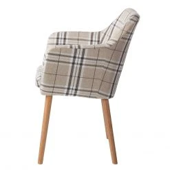 Mørteens Chaise à accoudoirs Leedy III - 1 chaise -Chaises Soldes armlehnenstuhl leedy iii webstoff eiche massiv 4406720