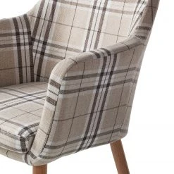 Mørteens Chaise à accoudoirs Leedy III - 1 chaise -Chaises Soldes armlehnenstuhl leedy iii webstoff eiche massiv 4406728