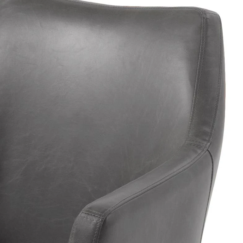 Mørteens Chaises à accoudoirs Nicholas - Cuir synthétique Aken: Gris clair vintage - 1 chaise 9 Mørteens Chaises à accoudoirs Nicholas - Cuir synthétique Aken: Gris clair vintage - 1 chaise – Image 7