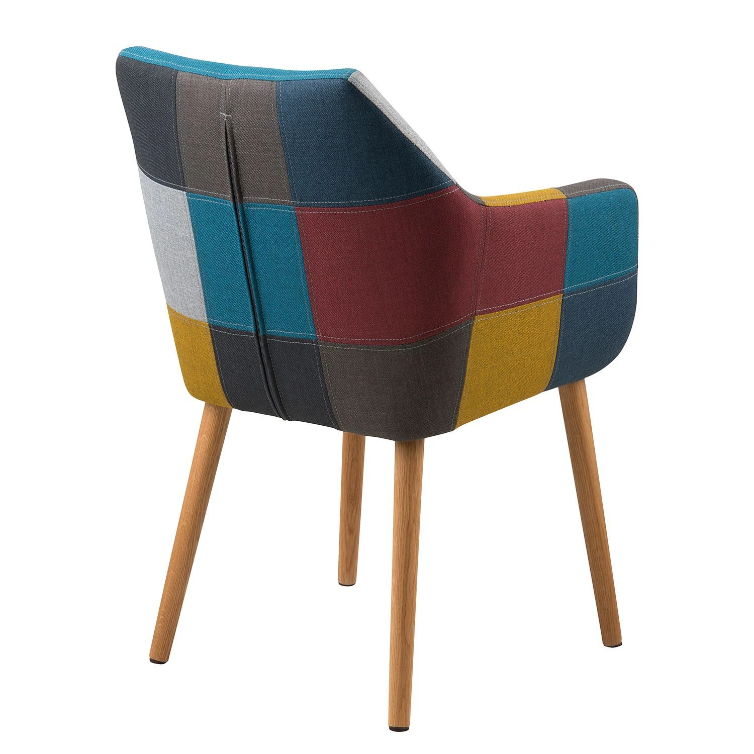 Mørteens Chaise à accoudoirs Nicholas III - Tissu Cors: Patchwork: Multicolore 8 Mørteens Chaise à accoudoirs Nicholas III - Tissu Cors: Patchwork: Multicolore – Image 6