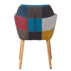 Mørteens Chaise à accoudoirs Nicholas III - Tissu Cors: Patchwork: Multicolore 25 Mørteens Chaise à accoudoirs Nicholas III - Tissu Cors: Patchwork: Multicolore -Chaises Soldes armlehnenstuhl nicholas iii webstoff eiche massiv grau bordeaux 4207640