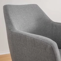 Mørteens Chaises à accoudoirs Nicholas XXL - Tissu Cors: Granite - 1 chaise -Chaises Soldes armlehnenstuhl nicholas xxl webstoff eiche massiv granit eiche 5118188