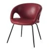 Ars manufacti Chaise à accoudoirs Woodlawn II - Bordeaux - 1 chaise 1 Ars manufacti Chaise à accoudoirs Woodlawn II - Bordeaux - 1 chaise -Chaises Soldes armlehnenstuhl woodlawn ii kunstleder metall rot 4406956